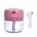 Mini Processador Elétrico Portátil USB com Lâminas de Aço