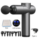 Pistola de Massagem Muscular Profissional – 99 Níveis de Intensidade