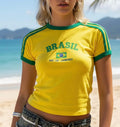 Camiseta Brasil RJ + Colar