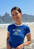 Camiseta Brasil RJ + Colar