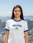 Camiseta Brasil RJ + Colar