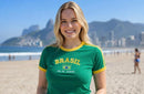 Camiseta Brasil RJ + Colar