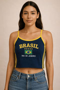 Camiseta Regata + Colar Brasil